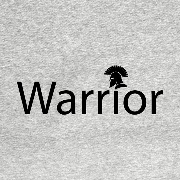 Warrior typographic logo design by CRE4T1V1TY